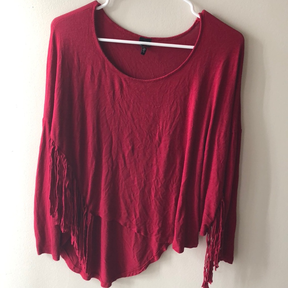 red long sleeve blouse!